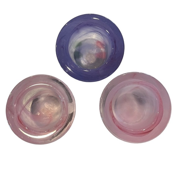 PartyLite Indulgence Votive Candle Holders in Pink and Purple, Set of 3 - Picture 4 of 5